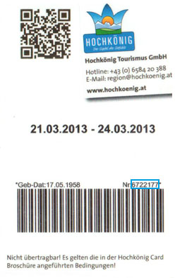 Liftticket Hochkönig