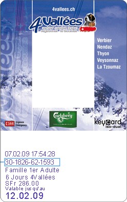 Liftticket 4 Vallées