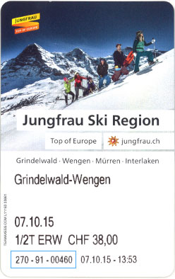 Liftticket Jungfrau Ski Region